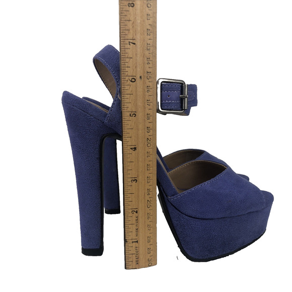 Candies Women's High Heel Pumps Size 6.5 Purple Suede Catagan Lavendar 4" Heel - Picture 8 of 12